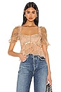 view 1 of 5 Marlene Top in Nude & Black