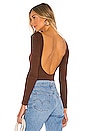 view 1 of 5 Nima Bodysuit in Chocolate Brown