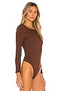 view 3 of 5 Nima Bodysuit in Chocolate Brown