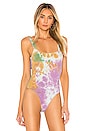 view 2 of 5 Shea Bodysuit in Tangerine Tie Dye