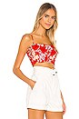 view 2 of 4 Redondo Top in Red Jessa Floral