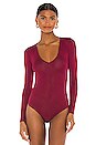 view 2 of 5 Akron Bodysuit in Burgundy