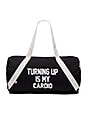 view 1 of 4 Turning Up Is My Cardio Gym Bag in Black