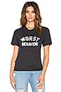 view 1 of 3 Worst Behavior Tee in Dark Grey