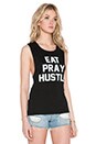 view 2 of 3 Eat Pray Hustle Tank in Black