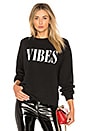 view 1 of 4 SWEAT RAS DE COU VIBES in Black