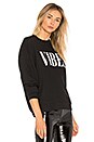 view 2 of 4 SWEAT RAS DE COU VIBES in Black