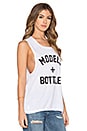 view 2 of 3 Models & Bottles Tank in White