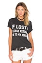 view 1 of 3 If Lost Please Return Top in Black