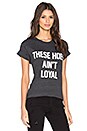 view 2 of 3 These Hoes Ain't Loyal Tee in Dark Grey