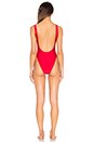 view 3 of 3 Beach You Guessed It One Piece Swimsuit in Red