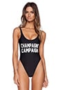 view 1 of 3 Champagne Campaign Swimsuit in Black