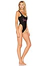 view 2 of 3 Drunk in Love One Piece Swimsuit in Black