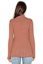 view 3 of 4 Bardot Button Neck Sweater in Brick