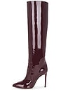 view 5 of 5 Stiletto Boot 105 in Pinot Noir