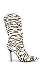 view 1 of 5 Lidia Western Boot 105 in White Zebra