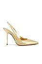 view 1 of 5 Lidia Slingback Heel in Gold