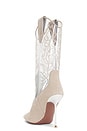 view 3 of 5 Lidia Western Embroidered Boot in Ice Grey & Clear
