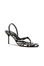 view 2 of 5 Lidia Thong Slingback Sandal 70 in White Zebra