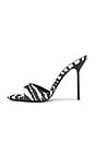 view 5 of 5 Lidia Mule Sandal in White Zebra