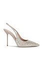 view 1 of 5 Lidia Slingback Pump in Silver Diamond