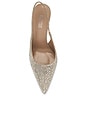 view 5 of 5 Lidia Slingback Pump in Silver Diamond