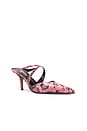 view 2 of 5 Laila Mule 75 in Pink Python