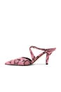 view 5 of 5 Laila Mule 75 in Pink Python