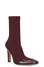 view 2 of 5 Belle Western Ankle Boot 100 in Rouge Noir
