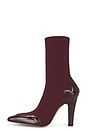view 5 of 5 Belle Western Ankle Boot 100 in Rouge Noir