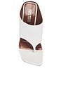 view 4 of 5 Lorena Thong 100 Mule in White