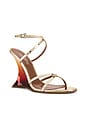 view 2 of 5 Nina 105 Sandal in Gold & Sunset