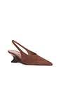 view 2 of 5 Nina Slingback 50 in Mogano & Rouge Noir