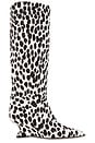 view 1 of 5 Nina Calf Hair Boot 50 in White Cheetah