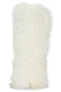 view 5 of 5 Furry Stiletto Boot in White