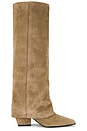 view 1 of 5 Jane Fold Over Boot 60 in Taupe