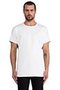 view 1 of 5 Contrast Crew in White