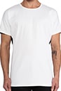view 4 of 5 Contrast Crew in White
