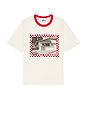 view 1 of 4 Malibu County T-Shirt in Ecru & Red