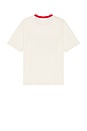 view 2 of 4 Malibu County T-Shirt in Ecru & Red
