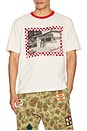 view 3 of 4 Malibu County T-Shirt in Ecru & Red