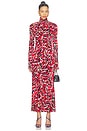 view 1 of 3 VESTIDO MABEL  in Red Multi