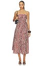 view 5 of 6 FALDA MAXI NESSA in Rust & Cream Multi