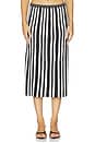 view 1 of 6 JUPE MIDI ISLEY in Black & Off White