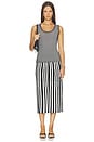 view 5 of 6 JUPE MIDI ISLEY in Black & Off White