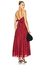 view 1 of 4 Aurelia Square Neck Dress in Merlot