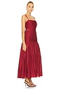 view 3 of 4 Aurelia Square Neck Dress in Merlot