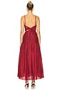 view 4 of 4 Aurelia Square Neck Dress in Merlot