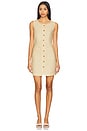 view 1 of 3 Emma Button Down Mini Dress in Dusty Citron