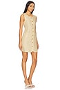 view 2 of 3 Emma Button Down Mini Dress in Dusty Citron